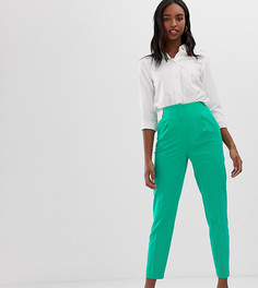 Комбинируемые брюки-сигареты с завышенной талией ASOS TALL-Зеленый