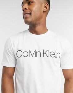Белая футболка с логотипом Calvin Klein-Белый