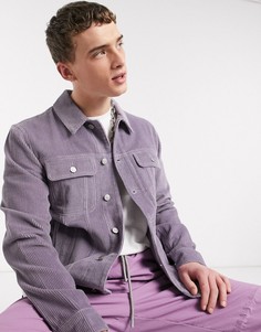 Лавандовая вельветовая куртка в ковбойском стиле ASOS DESIGN-Фиолетовый