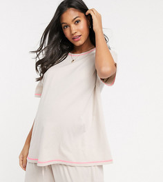 Трикотажная футболка от комплекта ASOS DESIGN Maternity-Бежевый