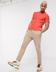 Оранжевая oversized-футболка из плотного фактурного трикотажа Jack & Jones Originals-Оранжевый