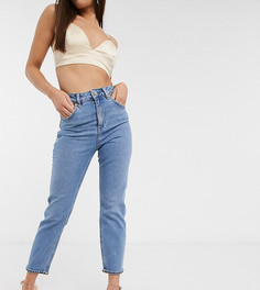 Узкие джинсы в винтажном стиле из переработанных материалов ASOS DESIGN Petite Farleigh-Синий
