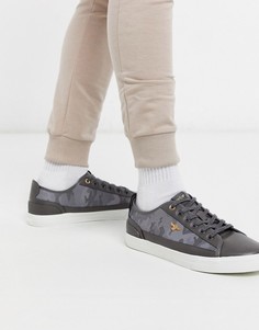 Серые фактурные кроссовки с камуфляжным принтом Creative Recreation-Серый