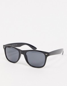 Черные солнцезащитные очки в стиле ретро Selected Homme-Черный