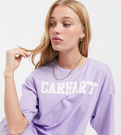 Платье-футболка в стиле oversize с логотипом Carhartt WIP-Фиолетовый