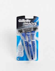Набор из 5 одноразовых станков Gillette - Mach 3-Бесцветный