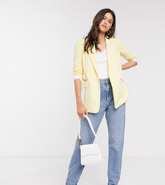 Эксклюзивный светло-желтый пиджак с поясом Vero Moda