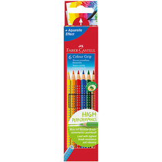 Цветные карандаши Faber-Castell Grip, 6 цветов