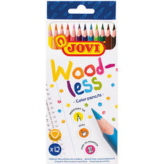 Цветные карандаши Jovi Wood-less, 12 цветов
