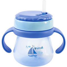 Поильник Uviton Baby, 250 мл, голубой