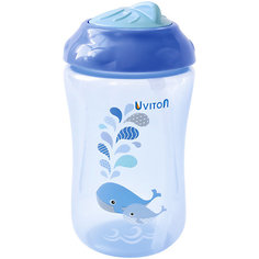 Поильник-непроливайка Uviton Baby Sport, 300 мл, голубой
