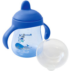 Поильник-непроливайка Uviton Baby, 250 мл, голубой