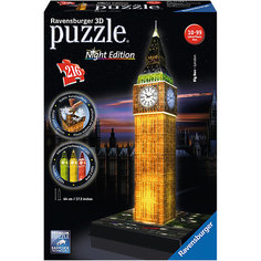 3D пазл Ravensburger "Ночной Биг-бен"