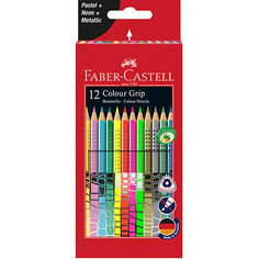 Цветные карандаши Faber-Castell Grip, 12 цветов