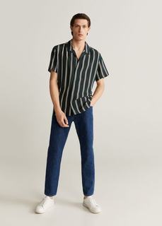 Струящаяся блузка в полоску - Simbad Mango