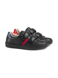 Gucci Kids кроссовки с отделкой Web