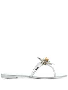 Giuseppe Zanotti шлепанцы с кристаллами