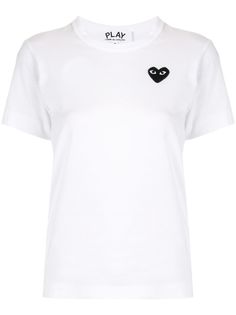 Comme Des Garçons Play футболка с вышитым логотипом