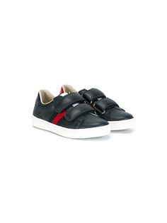 Gucci Kids Childrens leather sneaker with Web