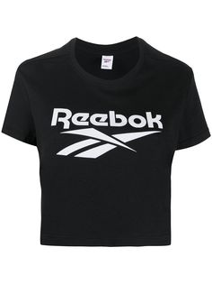 Reebok укороченная футболка Vector с логотипом