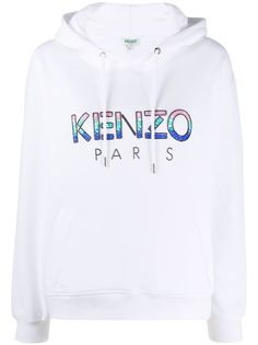 Kenzo худи с логотипом из бисера