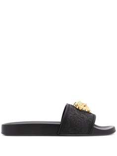 Versace шлепанцы с декором Medusa