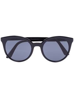 Prada Eyewear солнцезащитные очки в круглой оправе с затемненными линзами