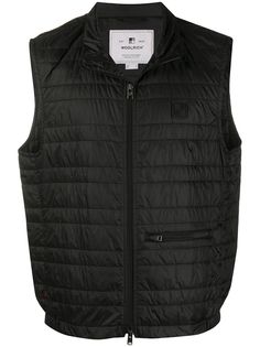 Woolrich дутый жилет на молнии