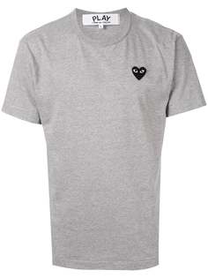 Comme Des Garçons Play футболка с вышитым логотипом