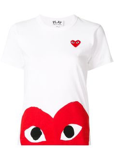 Comme Des Garçons Play футболка с принтом