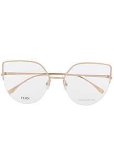 Fendi Eyewear солнцезащитные очки в массивной оправе