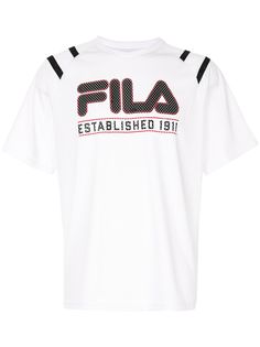 Fila сетчатая футболка с логотипом