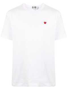 Comme Des Garçons Play футболка с вышитым логотипом