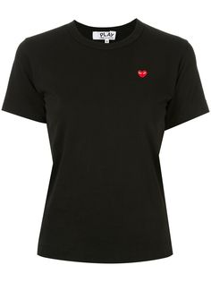 Comme Des Garçons Play футболка с нашивкой-логотипом