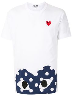 Comme Des Garçons Play футболка с логотипом