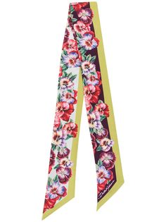 Dolce & Gabbana шейный платок с цветочным принтом