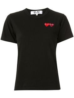 Comme Des Garçons Play футболка с круглым вырезом и вышитым логотипом