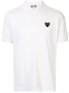 Comme Des Garçons Play рубашка-поло с вышитым логотипом