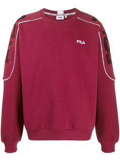 Fila толстовка с контрастным кантом и логотипом
