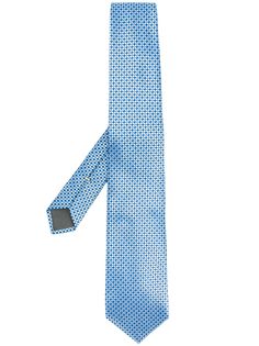 Canali галстук с геометричным принтом
