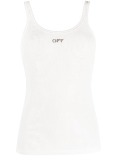 Off-White топ без рукавов с логотипом