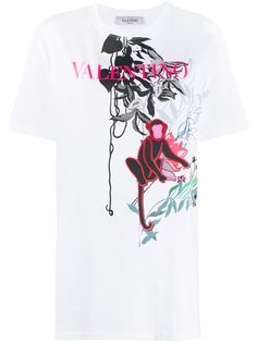 Valentino футболка с принтом