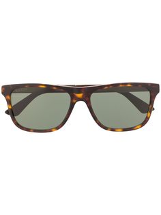 Gucci Eyewear солнцезащитные очки в оправе черепаховой расцветки