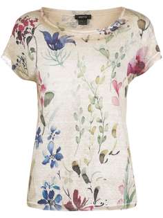 Avant Toi floral print knitted top