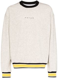 Futur свитер с контрастными полосками и логотипом