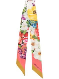 Dolce & Gabbana шейный платок с цветочным принтом