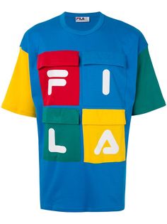 Fila футболка оверсайз в стиле колор-блок