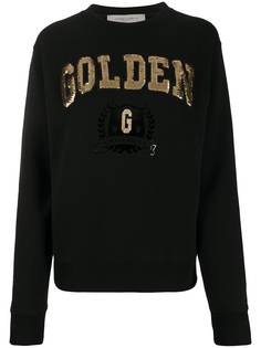 Golden Goose толстовка с логотипом и пайетками