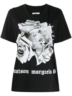 Mm6 Maison Margiela футболка с принтом