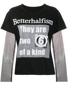 Mm6 Maison Margiela сетчатая футболка Betterhalfism